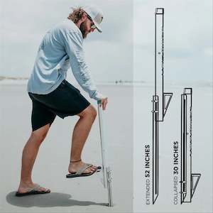 Toadfish: Toadfish Stowaway Collapsible Stainless Beach Surf Spike