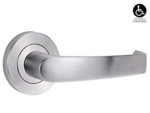 Hardware - domestic: Lockwood 1220/1221/47 Lever handles On Round Rose