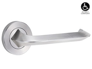 Hardware - domestic: Lockwood 1220/1221/116 Lever handles On Round Rose