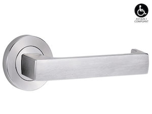 Hardware - domestic: Lockwood 1220/1221/112 Lever handles On Round Rose