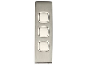 Tradco Flat 316 Stainless Steel Rocker Light Switch