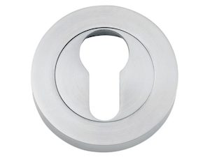 Tradco 52mm Round Euro Keyhole Escutcheons