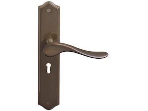 Windsor Haven Lever On traditional Plate 5 Lever Keyhole