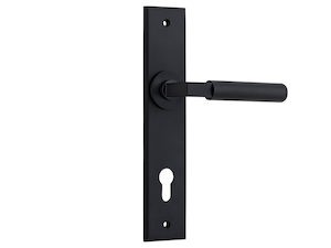 Bankston Brunswick Nero Locking Handle On Chamfered Backplate