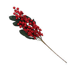 Homewares: Berry Leaf Pick 50cm