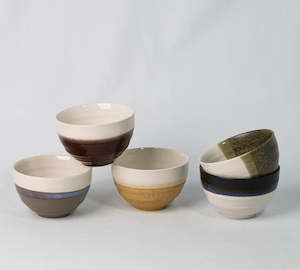 Earthy Tones & White Bowl Set