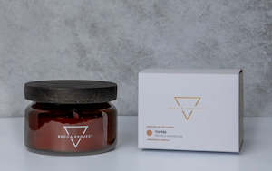 Homewares: Becca Project Medium Candle - Toffee