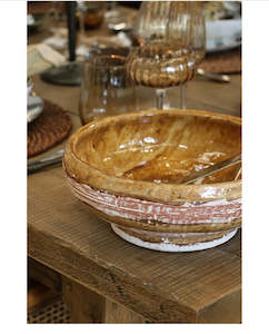 Homewares: TUSCAN ORCHRE MEDIUM BOWL