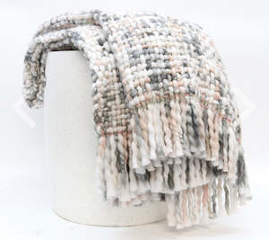 Homewares: Blush Thick Thin Throw