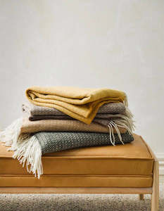 Homewares: Littano Latte Throw - Mulberi