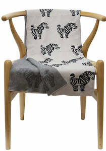 Zebra Cotton Throw