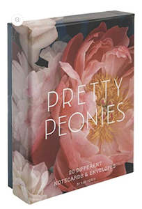 Homewares: Pretty Peonies 20 Different Notecards & Envelopes