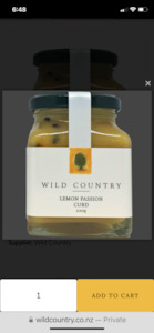 Homewares: Wild Country - Free Range Passionfruit Curd