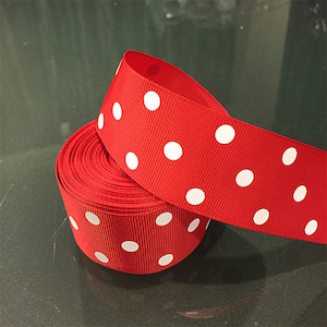 Red Polka Dot Long Bow-holder