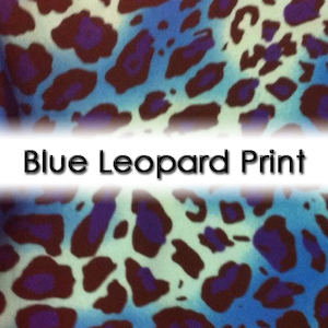 Blue Leopard Print