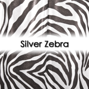 Silver Zebra Print