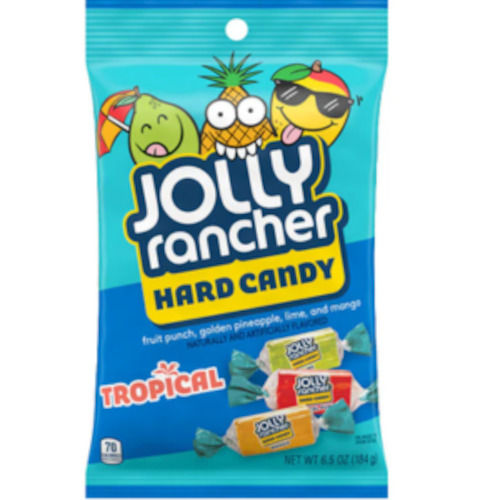 Jolly Rancher TROPICAL Hard Candy  6.5oz  Bag