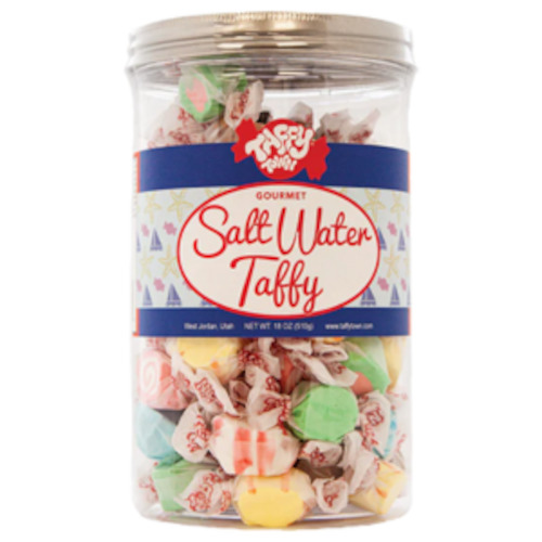 Taffy Town 18oz Cannister -  SALTWATER   Taffy (ASSORTED)