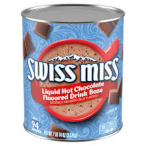 Swiss Miss Liquid Hot Chocolate Flavored Drink Base Mix 3.57Kg - 94 Servings