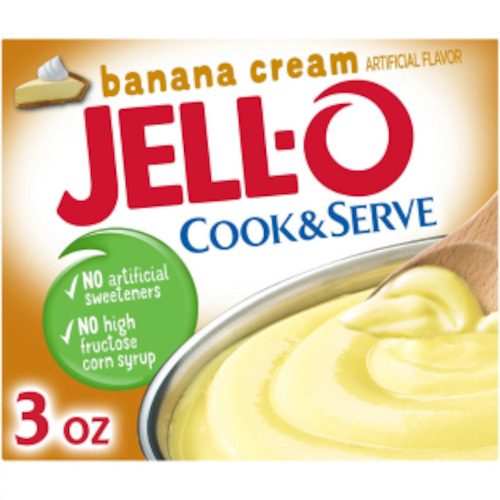 Baking: Jell-O Instant BANANA cream Pudding