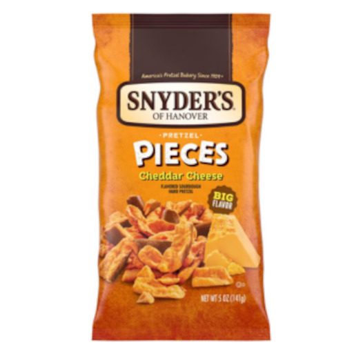 Baking: Snyders of Hanover Prezel Pieces Cheddar Cheese 5oz (141g)