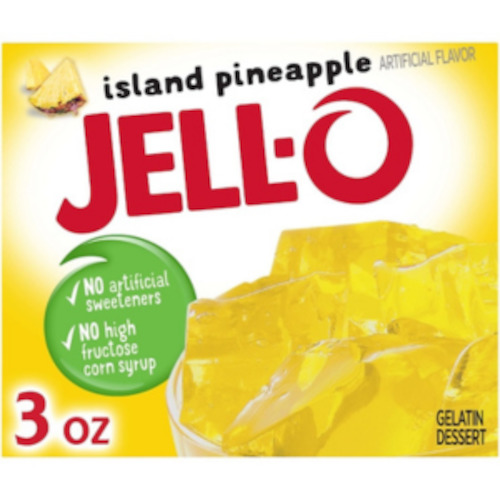 Jell-O Gelatin Mix Island PINEAPPLE Flavoured 3oz