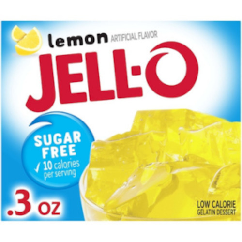 Baking: Jell-O Gelatin Mix SUGAR FREE LEMON Mix .3oz (8.5g)