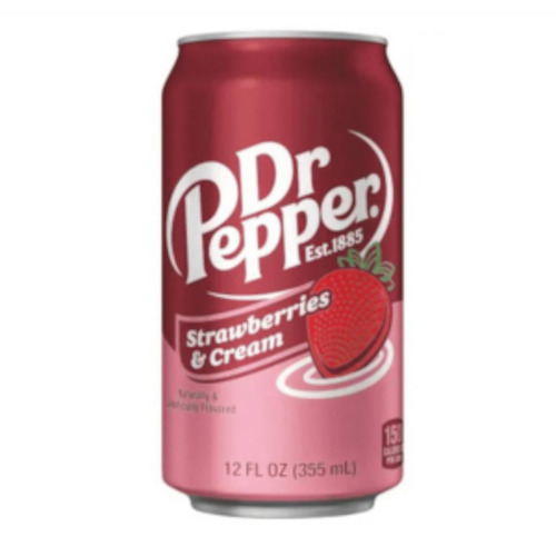 Drinks: Dr Pepper STRAWBERRY CREAM 12/12FLoz