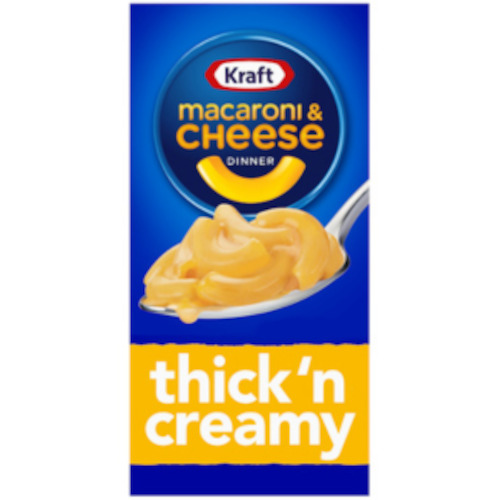 Pasta And Noodles: American Kraft Macaroni & Cheese Premium Thick & Creamy