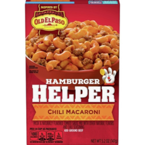 Hamburger Helper Chili Macaroni 5.2oz (BBD 25 May 2024)