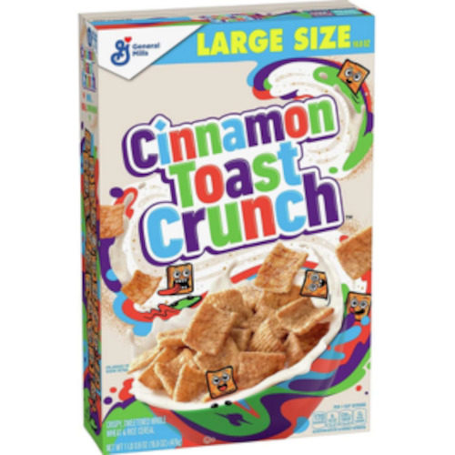 Cinnamon Toast Crunch Cereal - Large 476g (16.8oz) Size