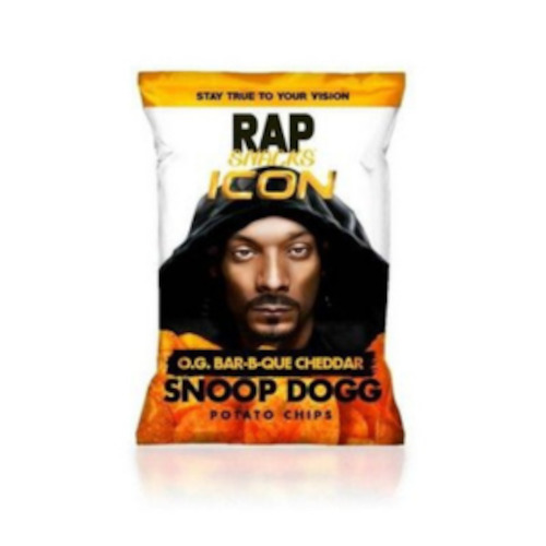 Chips: Rap Snacks - Snoop Dogg Bar-B-Que Cheddar Potato Chips 71g