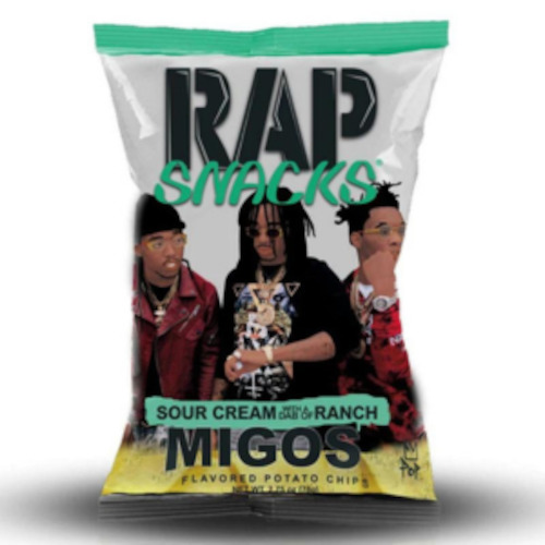 Chips: Rap Snacks - Migos Sour Cream & Ranch Potato Chips 71g