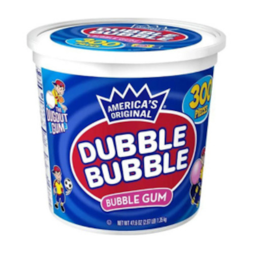 Bulk Candy: Dubble Bubble Bubble Gum Tub  - original 300ct