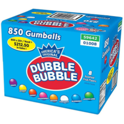 Bulk Candy: Gumballs - Dubble bubble  850pc