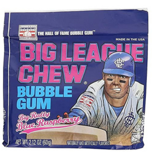 Gum Mints: Big League Chew Gum Blue Raspberry