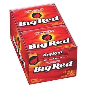 Gum Mints: Big Red Gum Slim 10ct x 15 stick