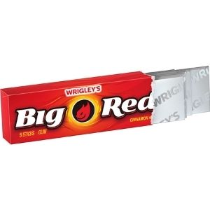 Gum Mints: Big Red Gum 5 stick pack 1ct