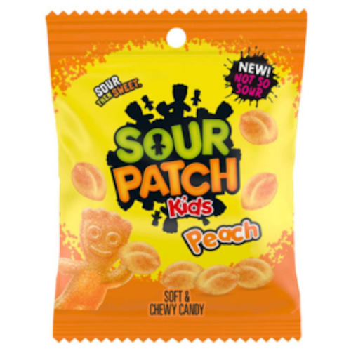 Candy Peg Bags: Sour Patch Kids PEACH Peg Bag