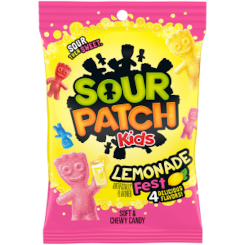 Candy Peg Bags: Sour Patch Kids LEMONADE Fest Assorted Peg Bag