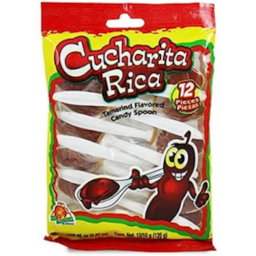 Cucharita Rica Tamarindo Candy Spoon 12ct Peg Bag