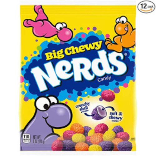 Candy Peg Bags: Nerds BIG CHEWY Peg Bag