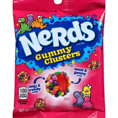 Candy Peg Bags: Nerds Gummy Clusters Peg Bag