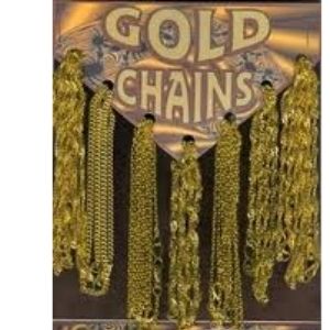 Novelty: 1 inch Toy Capsule - Gold Chain 250 count