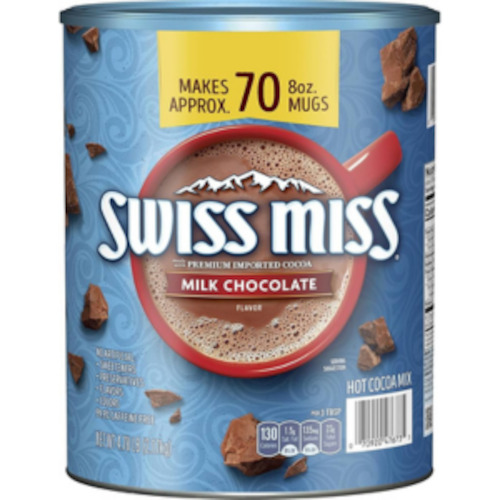 Swiss Miss Milk Chocolate Hot Cocoa Mix Cannister 2.17kg