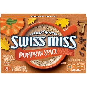 Sachet Drinks: Swiss Miss Pumpkin Spice Hot Cocoa Mix