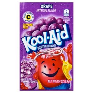 Sachet Drinks: Kool Aid 2Qrt Grape 48ct