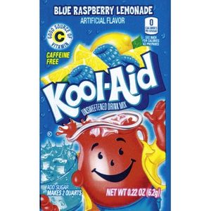 Sachet Drinks: Kool Aid 2Qrt Ice Blue Raspberry48ct