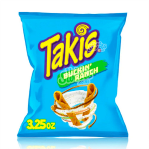 Snacks Crackers: Takis - BUCKIN RANCH Rolled Tortilla Chips 3.25oz (92g)