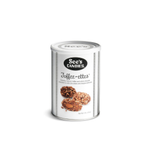 See's Candies Toffee-ettes 1lb Cannister